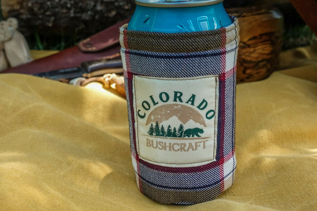 Bushcraft Scottish Tartan Wool Insulated Can Beverage Cooler Coozie Koozie Cosy - Colorado Bushcraft