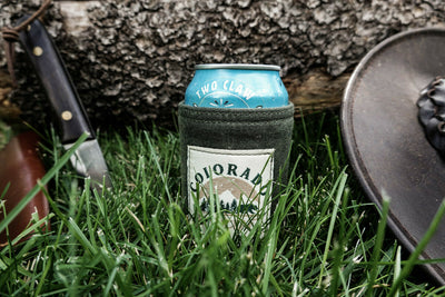 Bushcraft Waxed Canvas Can Cosy Cooler Coozie Cozy Insulated (Various Colors) - Colorado Bushcraft