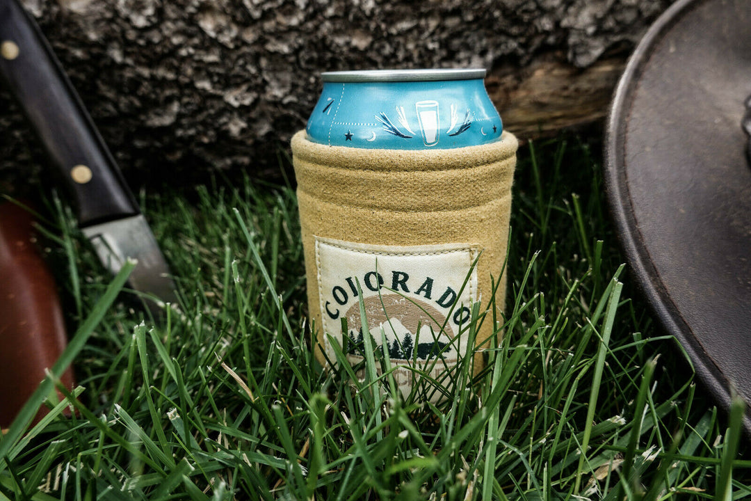 Bushcraft Waxed Canvas Can Cosy Cooler Coozie Cozy Insulated (Various Colors) - Colorado Bushcraft