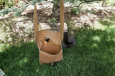 Handmade Waxed Canvas Bushcraft Mail Pouch Haversack Bag Foraging Hiking (Various Colors) - Colorado Bushcraft