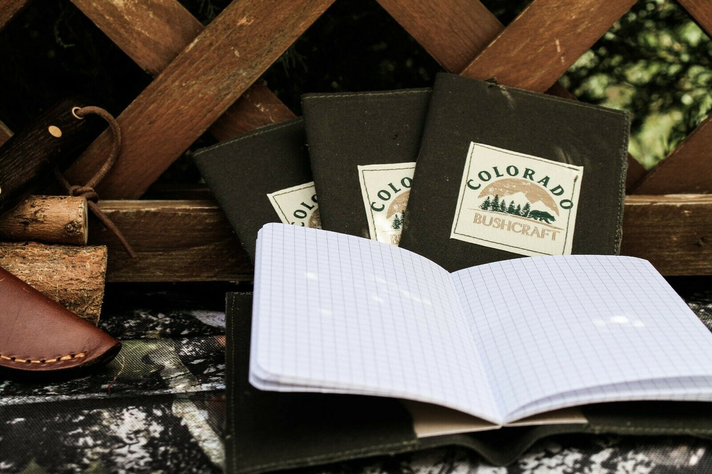 Handmade Bushcraft Field Note Waxed Canvas Notebook Diary (Various Colors) - Colorado Bushcraft