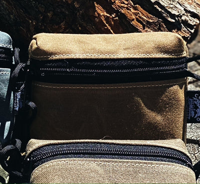 Handmade Waxed Canvas Old World EDC Pocket Pouch Bushcraft Survival Camping Possibles Dopp Grooming (Various Colors) - Colorado Bushcraft