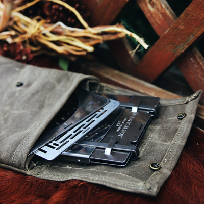 Large Waxed Canvas Bushcraft Folding Stove Pouch Storage (Firebox G2)
