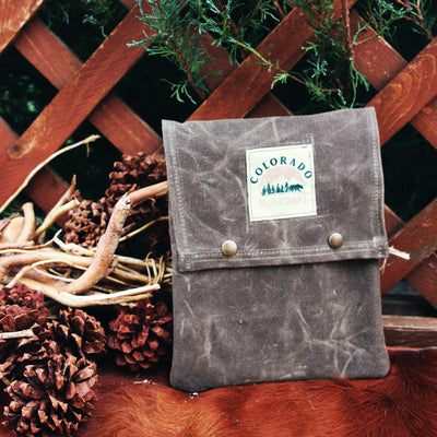 Large Waxed Canvas Bushcraft Folding Stove Pouch Storage (Firebox G2)