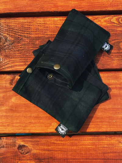 Set of Two Small Handmade Waxed Canvas Ditty Bags for Bushcraft Camping Outdoors (Various Colors) - Colorado Bushcraft