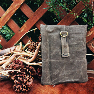Large Waxed Canvas Bushcraft Folding Stove Pouch Storage (Firebox G2)