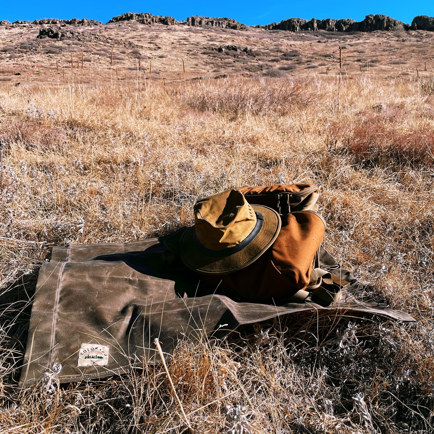 Medium Deluxe Waxed Canvas Bushcraft Ground Cloth (Various Colors