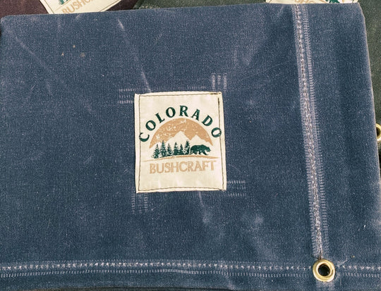 Medium Deluxe Waxed Canvas Bushcraft Ground Cloth (Various Colors) - Colorado Bushcraft