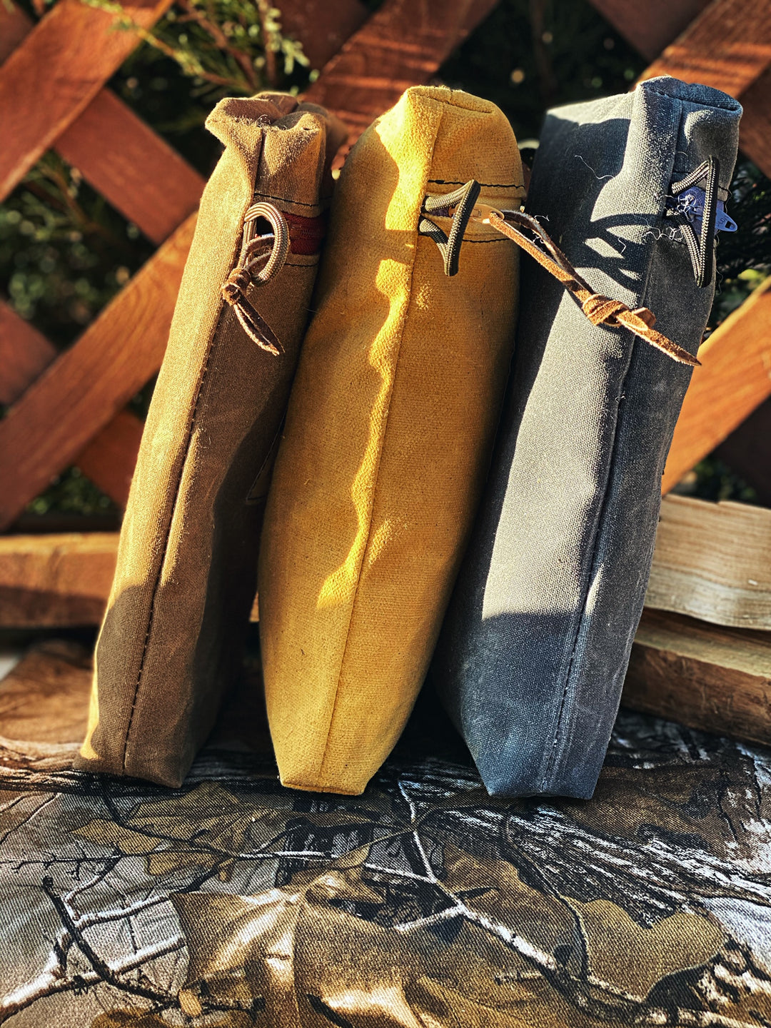 Handmade Waxed Canvas Old World EDC Pouch Bushcraft Survival Camping Possibles Dopp Grooming (Various Colors) - Colorado Bushcraft