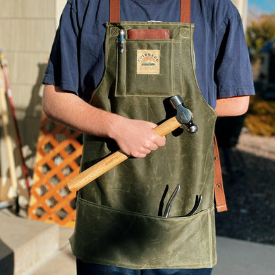 Bushcraft Waxed Canvas Shop Apron
