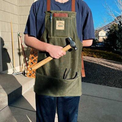 Bushcraft Waxed Canvas Shop Apron