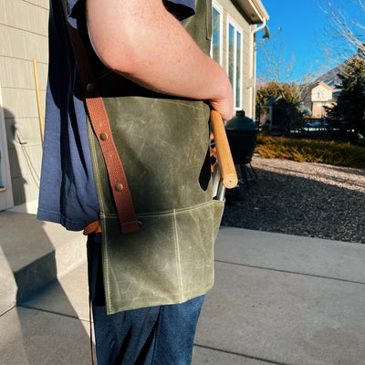 Bushcraft Waxed Canvas Shop Apron