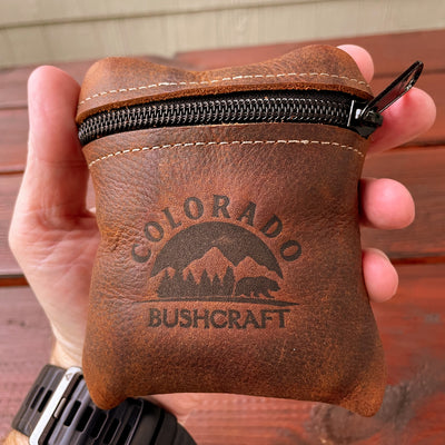 Kodiak Leather Traditional EDC Pocket Pouch Bushcraft Survival Camping Possibles Dopp Grooming