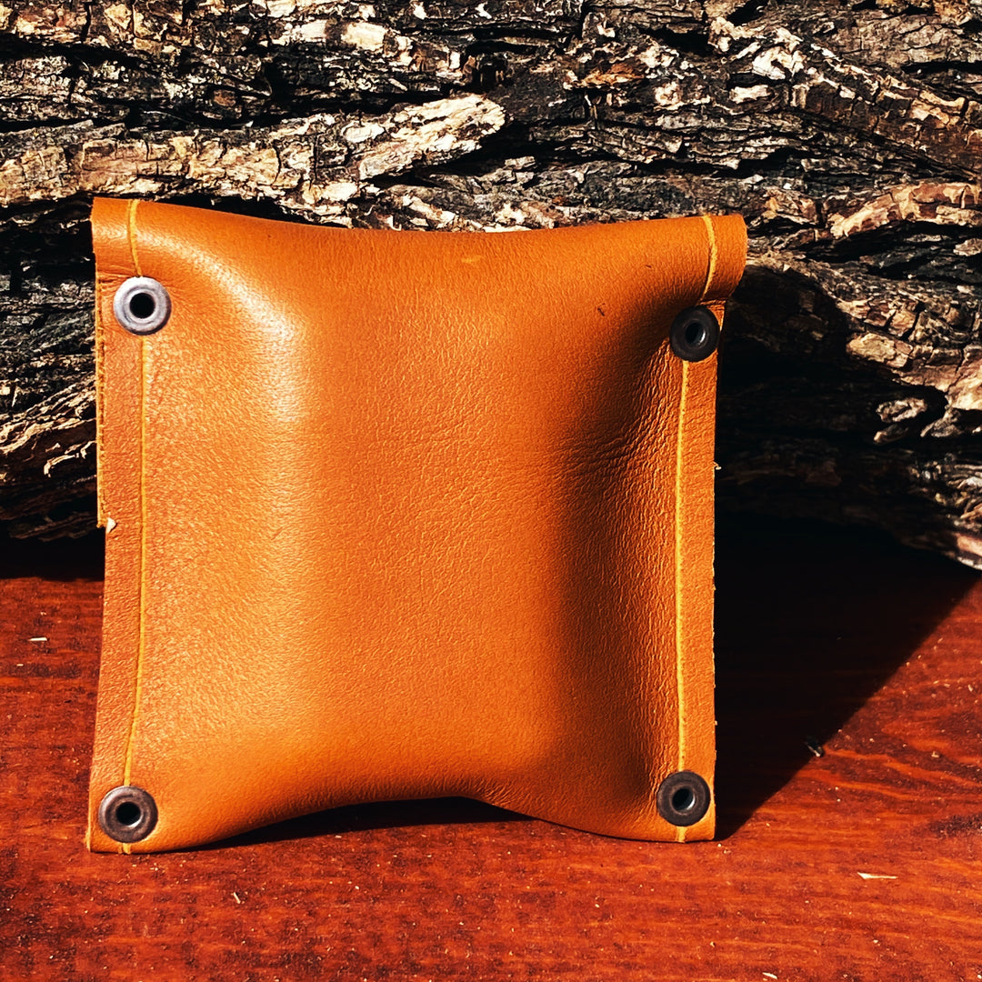 Handmade Leather Spice Pouch / Hiking / Bushcraft / Camping / Survival (Includes Bottles)