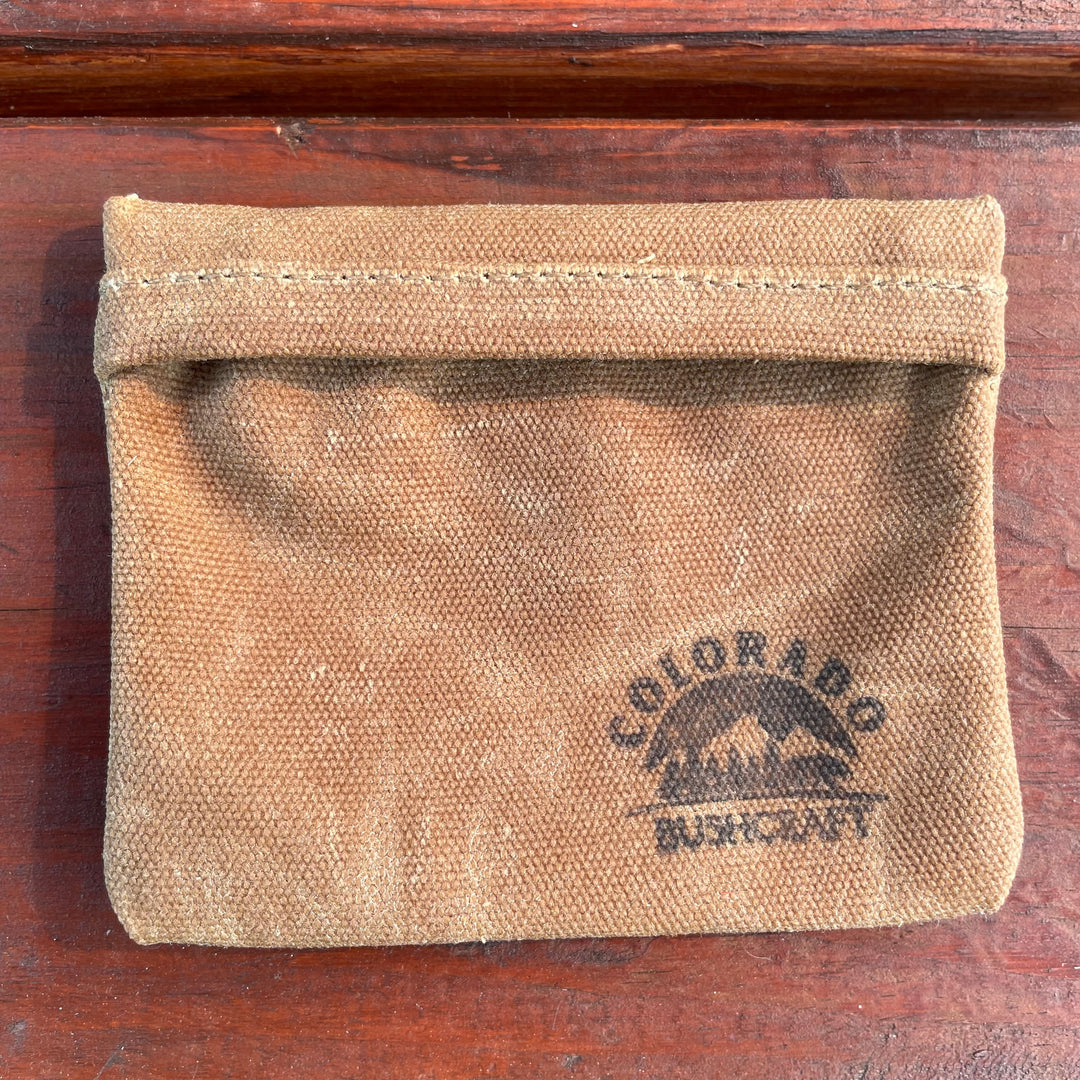 Waxed Canvas Talcum EDC Pouch Bushcraft Survival Camping Possibles Dopp Grooming (Various Colors/sizes)