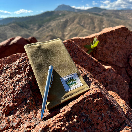 Handmade Bushcraft Field Note Waxed Canvas Notebook Diary (Various Colors)