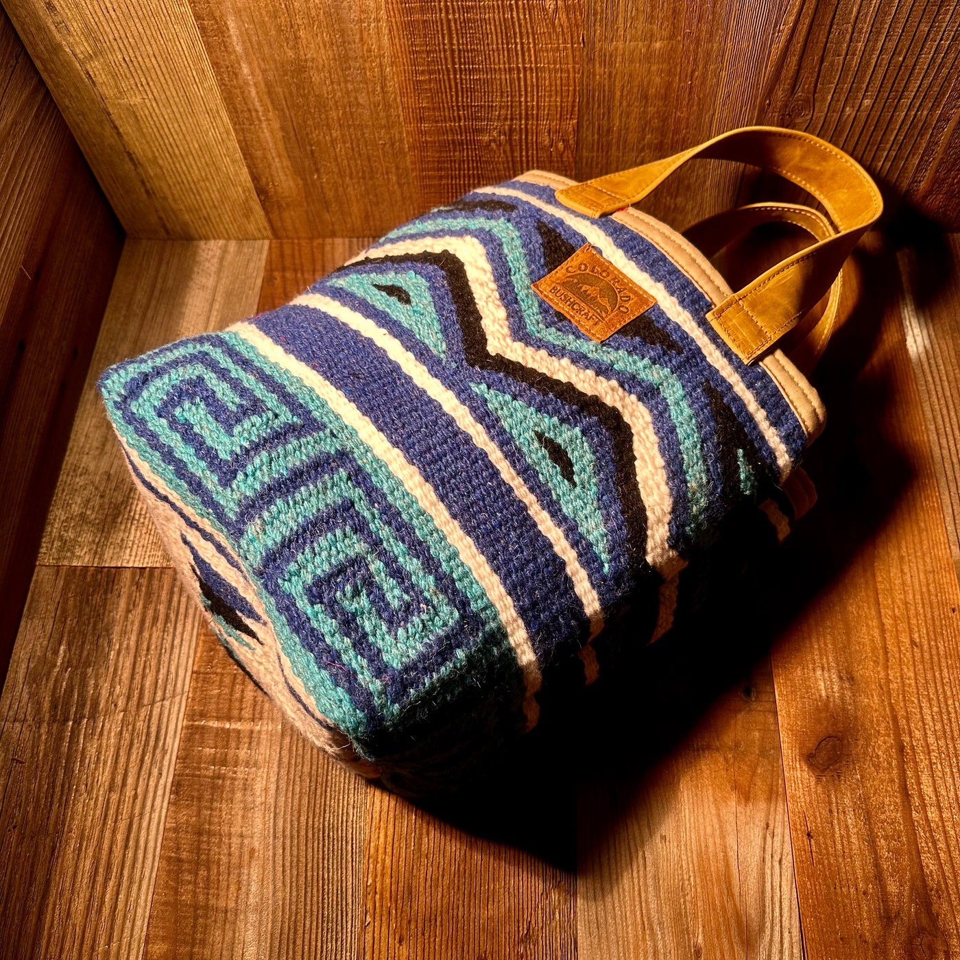 Grandma’s Bag - Handwoven Navajo Wool and Waxed Canvas