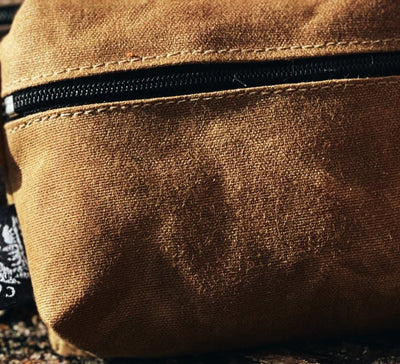 Waxed Canvas Traditional EDC Pocket Pouch Bushcraft Survival Camping Possibles Dopp Grooming (Various Colors)