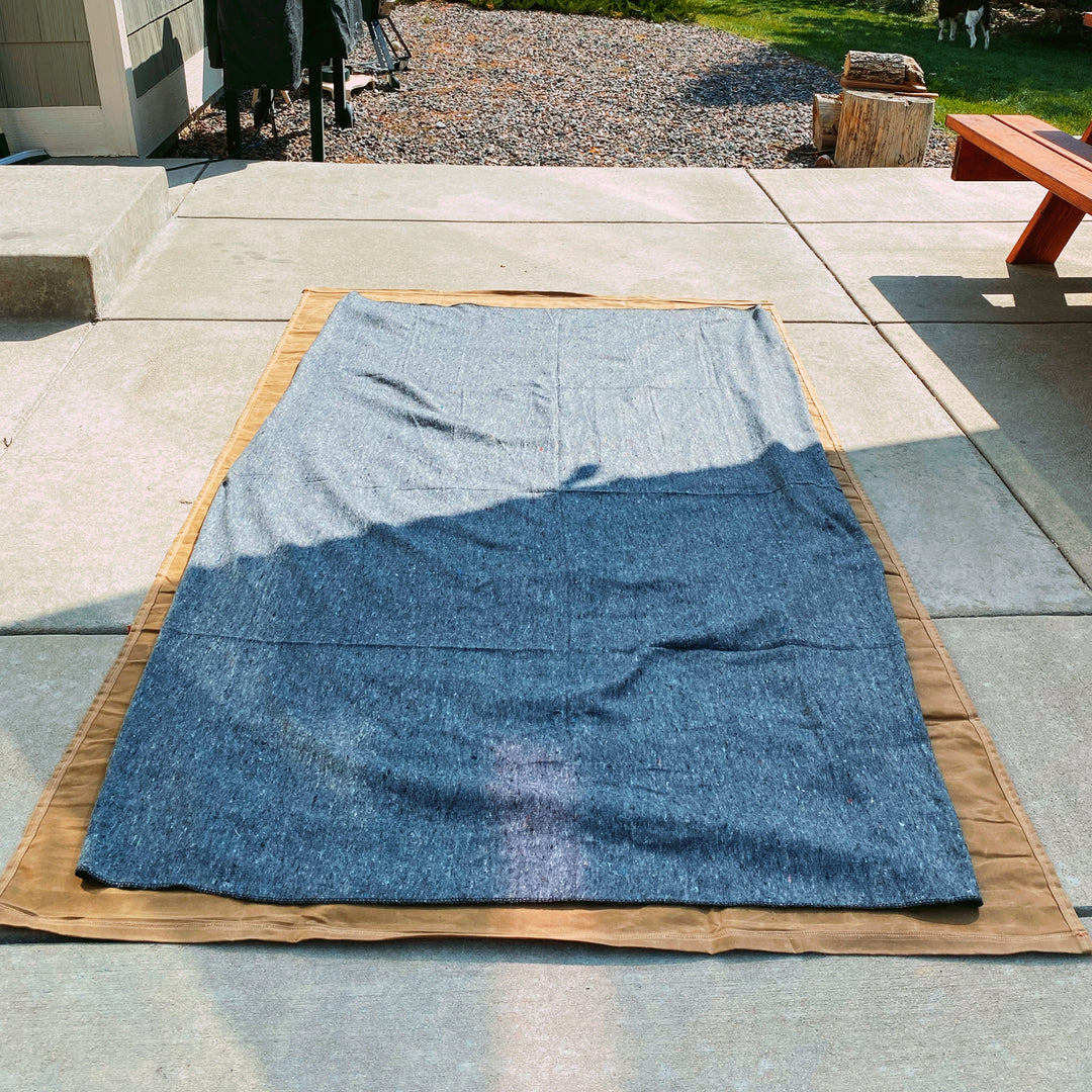 Large Waxed Canvas Cowboy Bedroll W/ Wool Blanket (CUSTOM)