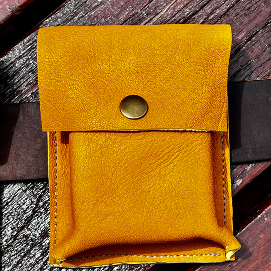 Bushcraft Utility Tin Leather Belt Pouch