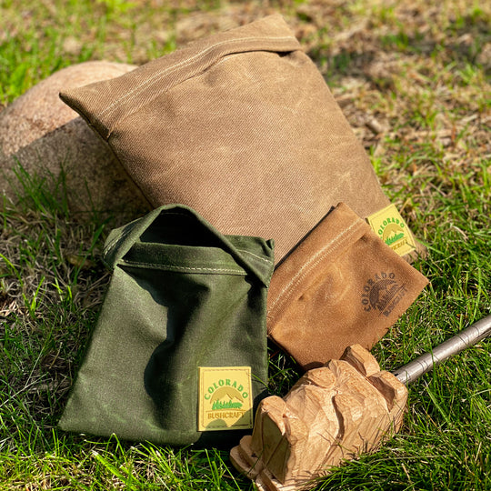 Waxed Canvas Talcum EDC Pouch Bushcraft Survival Camping Possibles Dopp Grooming (Various Colors/sizes)