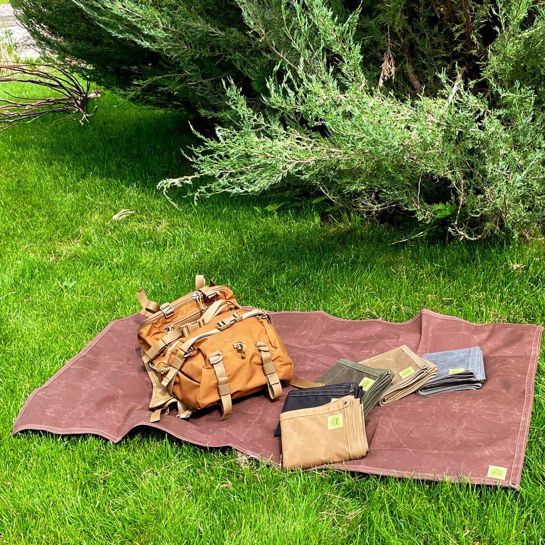 Extra Large Waxed Canvas Bushcraft Ground Cloth (Various Colors)
