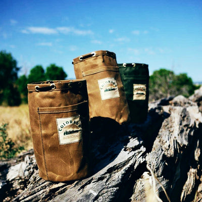 Handmade Waxed Canvas Bushcraft Coffee Cup Bag (750 ml and 900 ml)