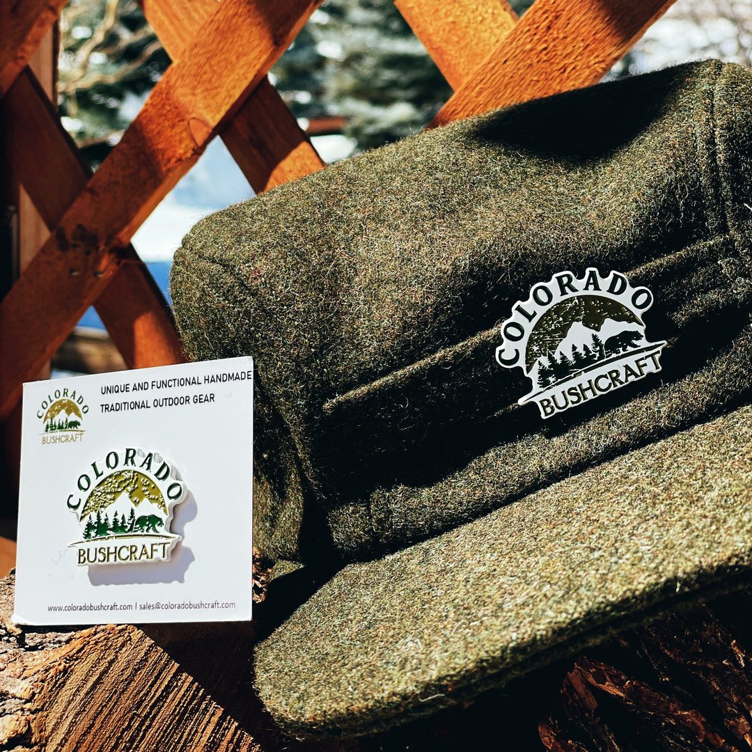 Colorado Bushcraft Logo Pin USA Outdoor Camping Survival