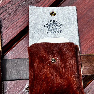 Bushcraft Utility Tin Leather Belt Pouch