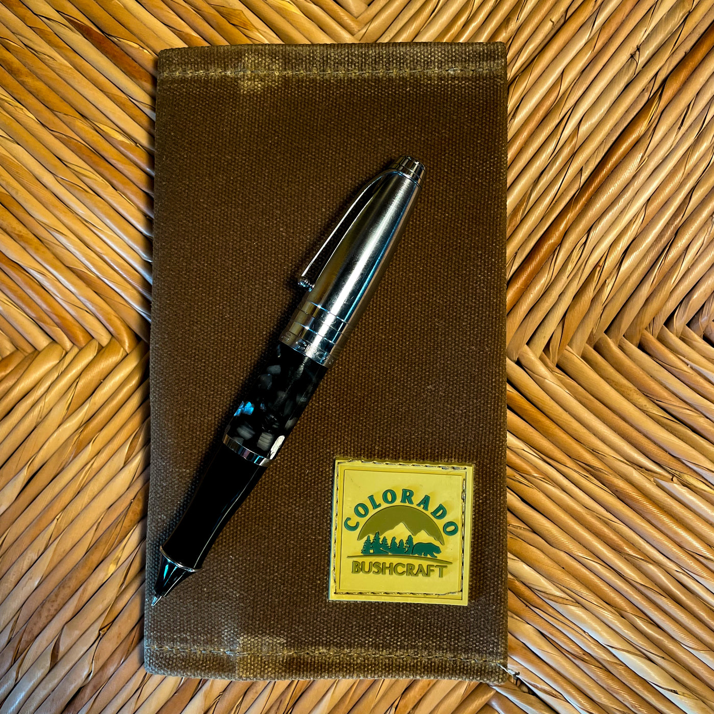 Handmade Bushcraft Field Note Waxed Canvas Notebook Diary (Various Colors)