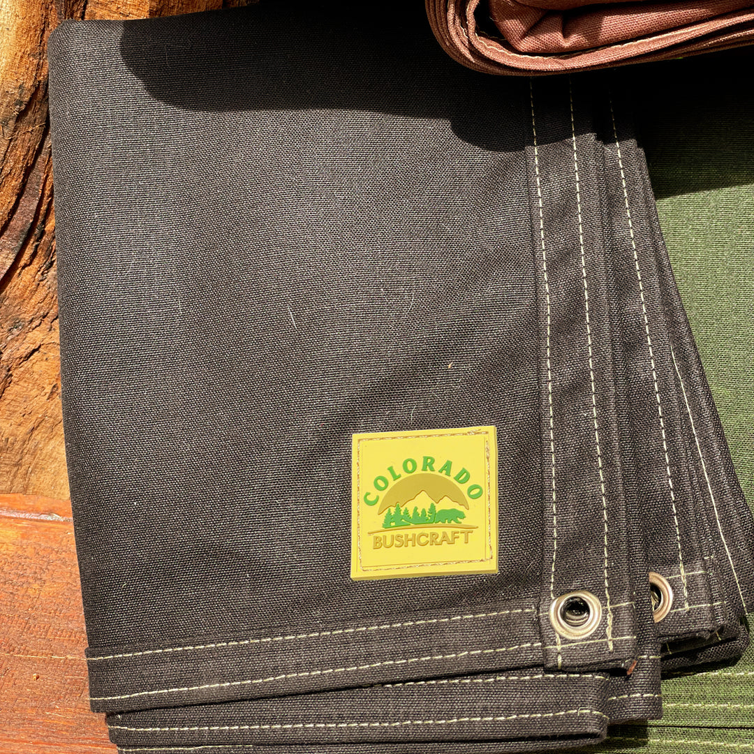 Waxed Canvas Fabric, Shelter Tent Duck Charcoal