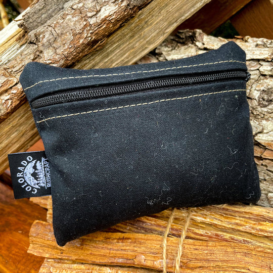 Waxed Canvas Traditional EDC Pocket Pouch Bushcraft Survival Camping Possibles Dopp Grooming (Various Colors)