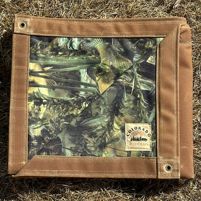 Extra Large Waxed Canvas and 600D Cordura Fishoflauge Lined Bushcraft Ground Cloth